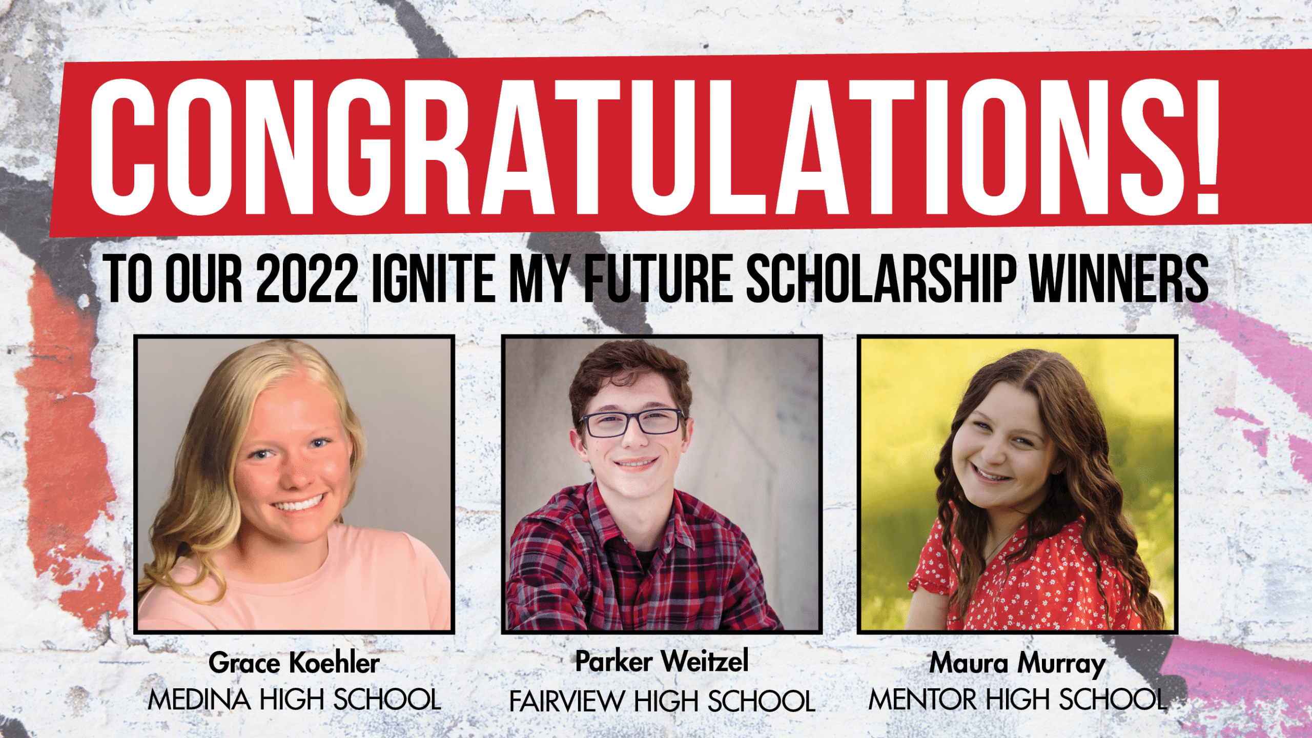 Congratulations to Our 2022 Ignite My Future Scholarship Winners!